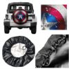 15inch SDJGNSSDF Tire Cover with Camera Shield Wheel Covers Rv Tire Covers Sun-Proof Weather-Proof for Trailer RV SUV Truck Camper Travel Trailer Accessories 14 15 16 17 Inch