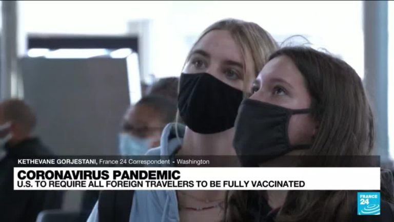 US to end travel bans for vaccinated passengers 'early November' • FRANCE 24 English