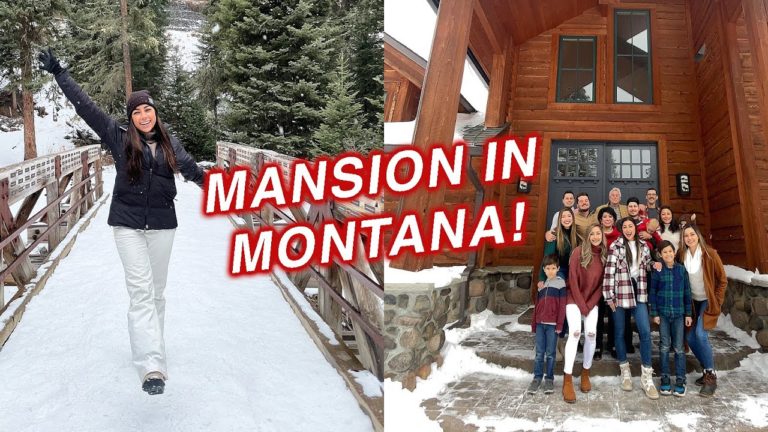 My WHOLE family stayed in a mansion in Montana! Here's what happened…