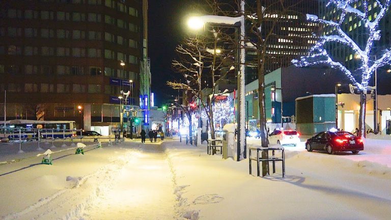 4K Hokkaido Cozy Winter, Snow Walk Christmas in Sapporo [Vlogmas]