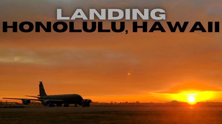 HONOLULU, HAWAII | KC-135R LANDING