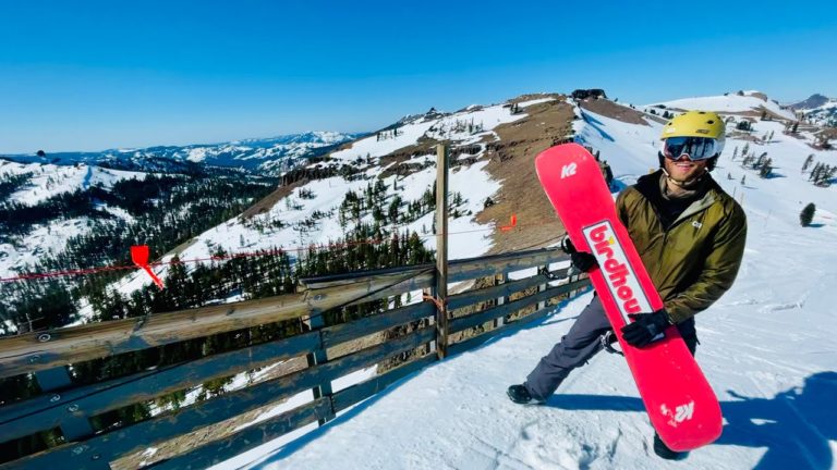 4K Snowboarding Palisades & Heavenly Ski Resorts Lake Tahoe Spring 2022 (GoPro Hero 8, DJI Air 2S)