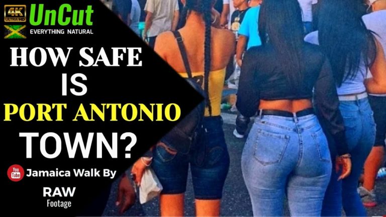 Port Antonio THE SAFEST Town In Portland Full Walking Tour In Jamaica 2022 4K