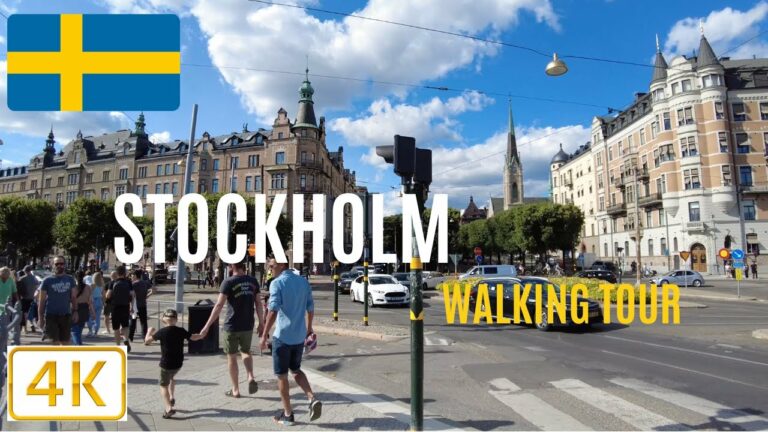Stockholm, Sweden 🇸🇪 – August 2022 – 4K HDR Walking Tour