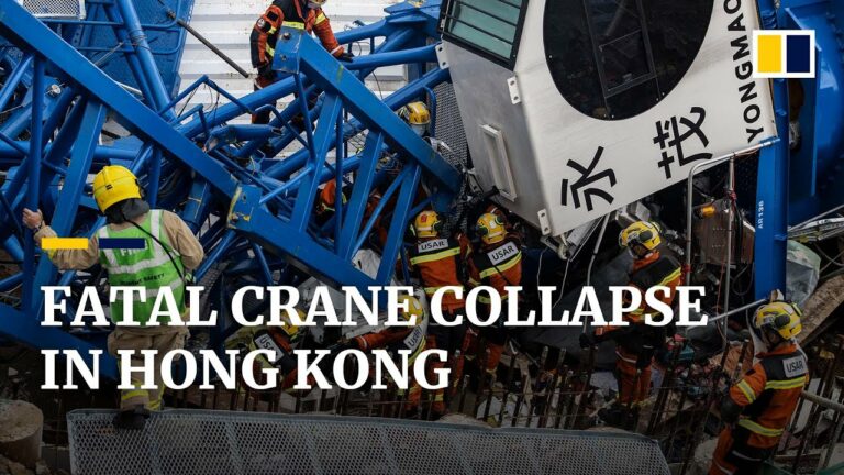 Crane accident kills 3 workers at Hong Kong construction site