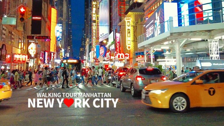 [4K] NYC Manhattan Summer Evening Walk – 8th Avenue, New York City, Travel, USA