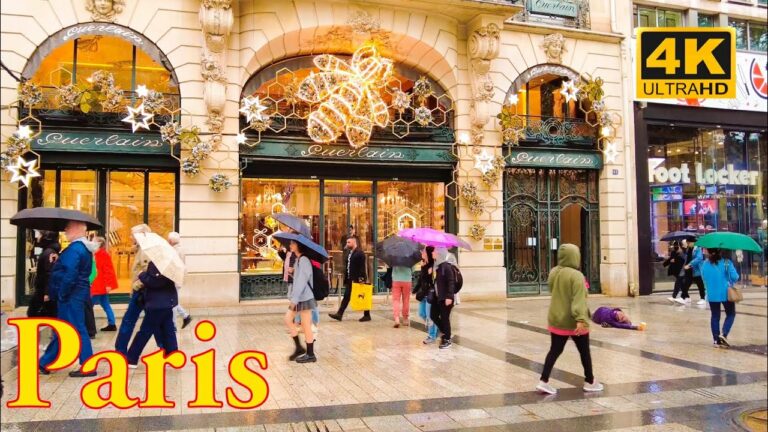 Paris, France 🇫🇷- Paris October 2022-4K HDR Walking Tour | Rain Walk  | Paris 4K | A Walk In Paris