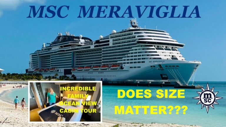 MSC MERAVIGLIA FAMILY CABIN TOUR OCEAN VIEW FWD | Incredibly spacious #cruise #video #msc