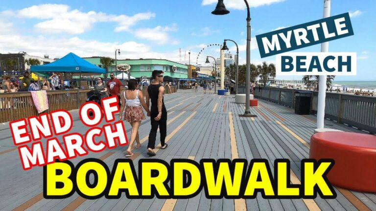 The Myrtle Beach Boardwalk and Oceanfront Bar and Grill. What to do end of March