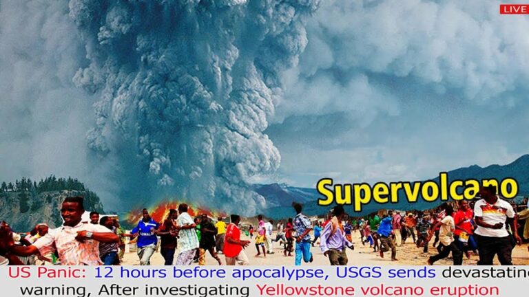 Volcano today:(Apr 04,23) 1 minute before Yellowstone erupts, as earth rises, rumbling across plains