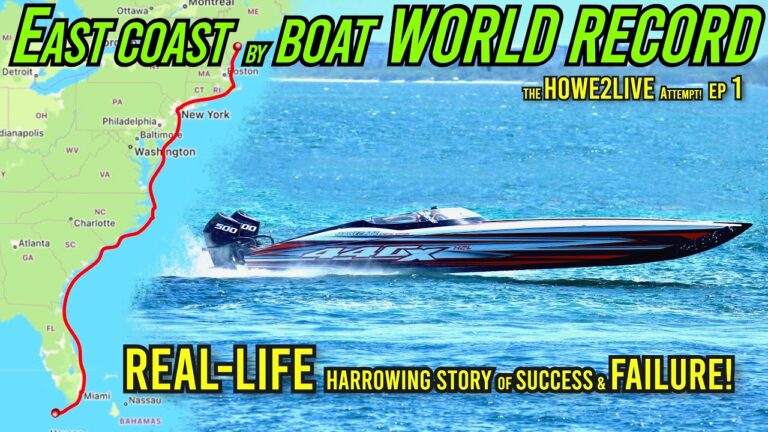 World Record Attempt by Boat Disaster! – Maine to Key West @100mph MTI 440X & NYC to Miami Ep1