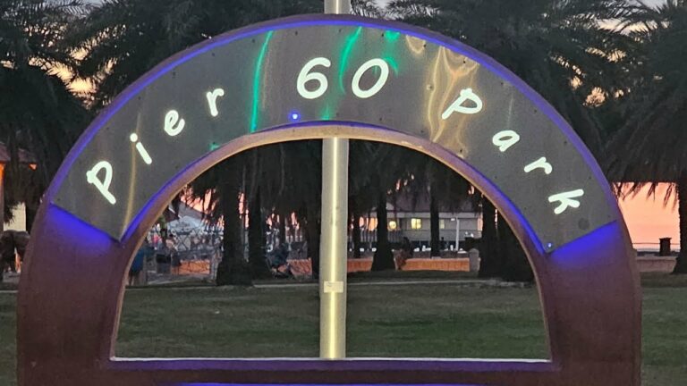 Clearwater Pier 60 Park – Night Walk, Clearwater Beach, Florida